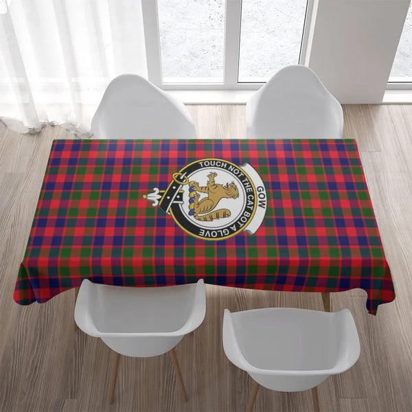 Gow (or McGouan) Tartan Crest Tablecloth