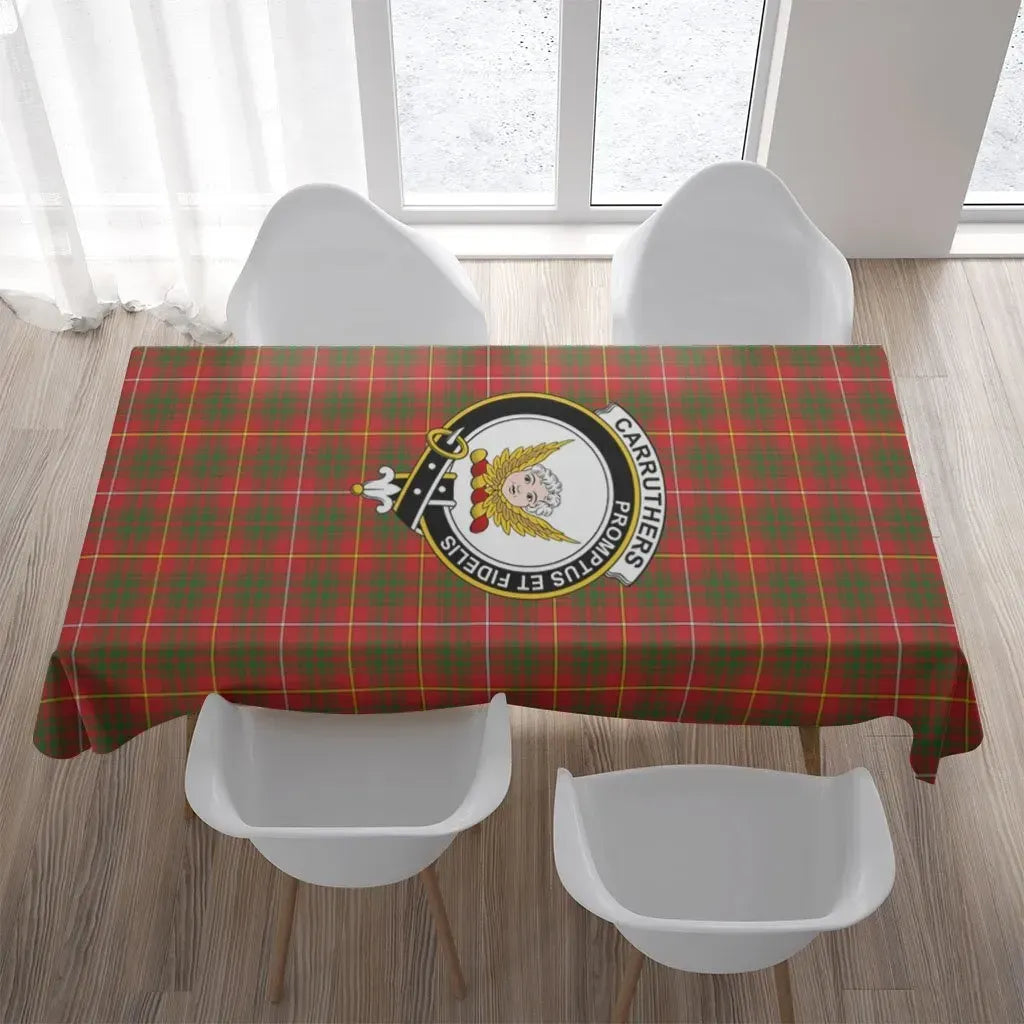 Carruthers Tartan Crest Tablecloth