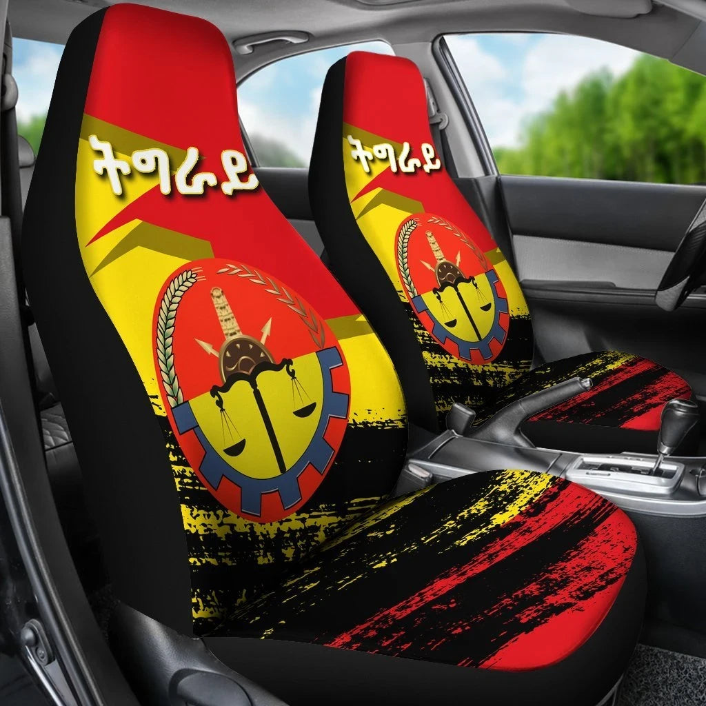 Tigray Coat Of Arms And Flags Car Seat Covers