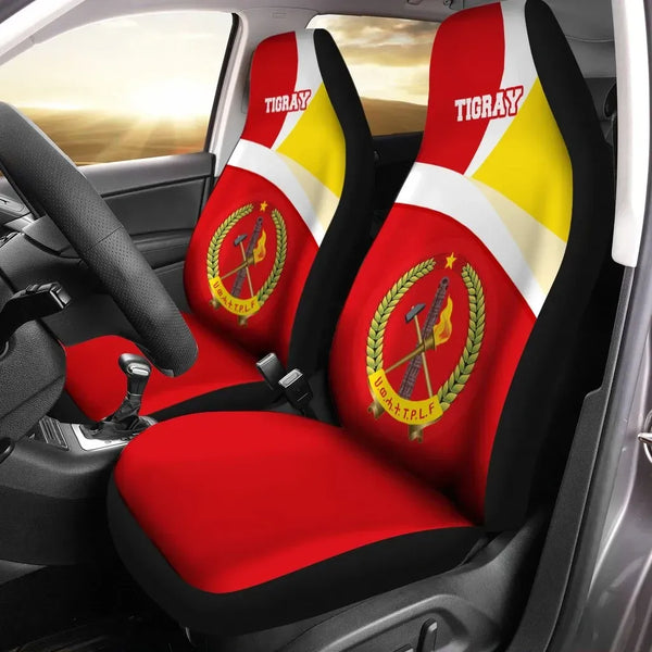 Tigray Flag Maps Red Car Seat Covers