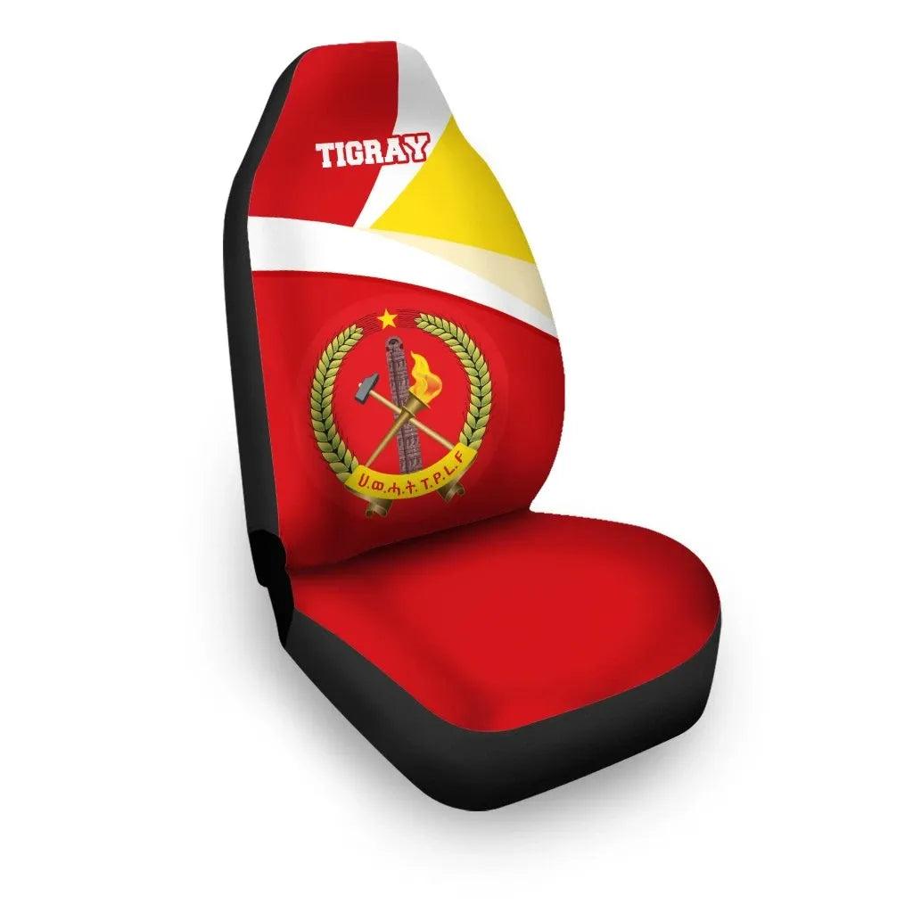 Tigray Flag Maps Red Car Seat Covers