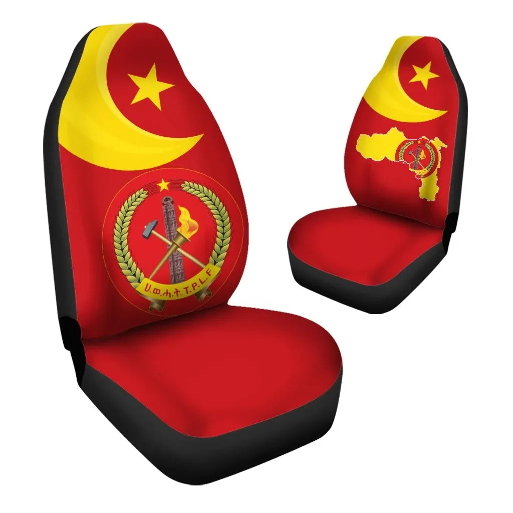 Tigray Coat Of Arms Flag Lion Car Seat Covers