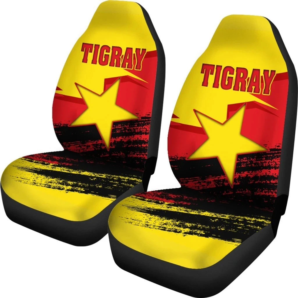 Tigray Flag and Map Specials Car Seat Covers