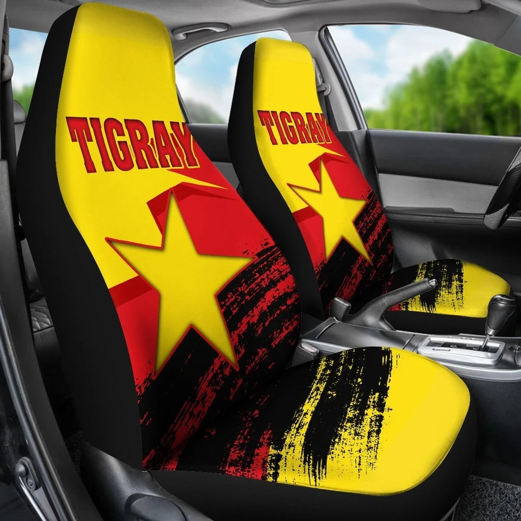 Tigray Flag and Map Specials Car Seat Covers