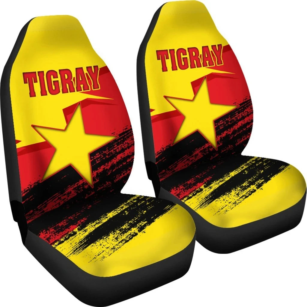 Tigray Flag and Map Specials Car Seat Covers