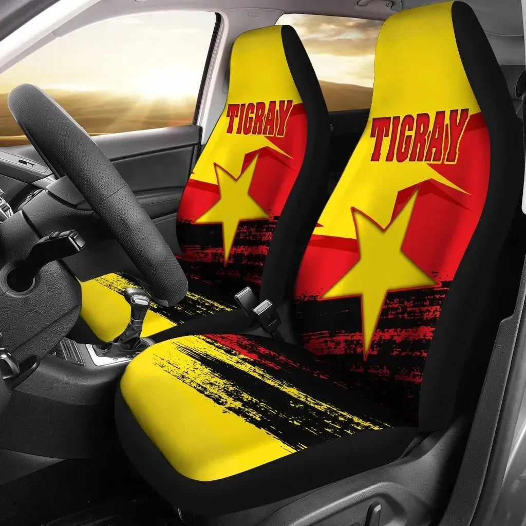 Tigray Flag and Map Specials Car Seat Covers