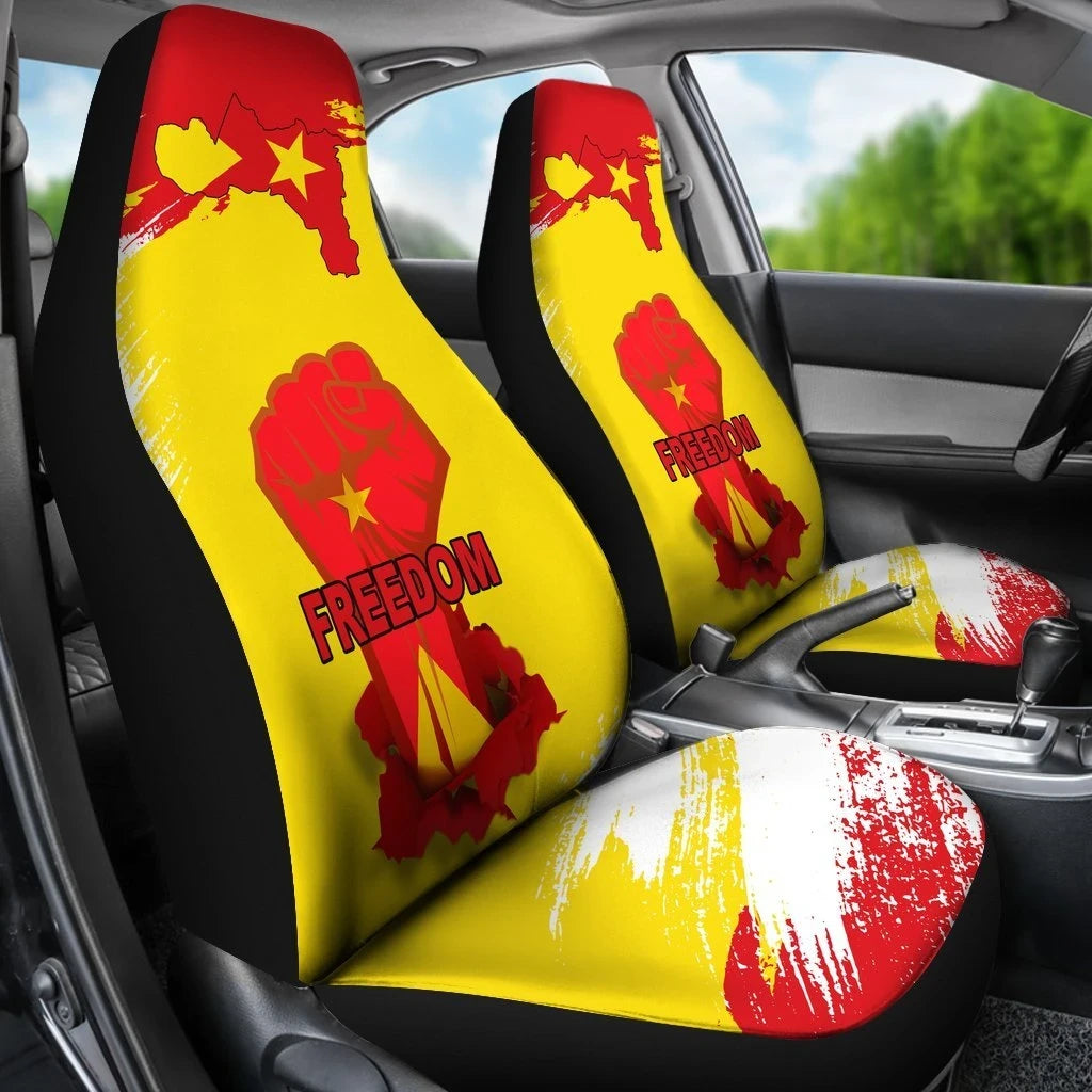 Freedom Tigray Flag And Map Car Seat Covers