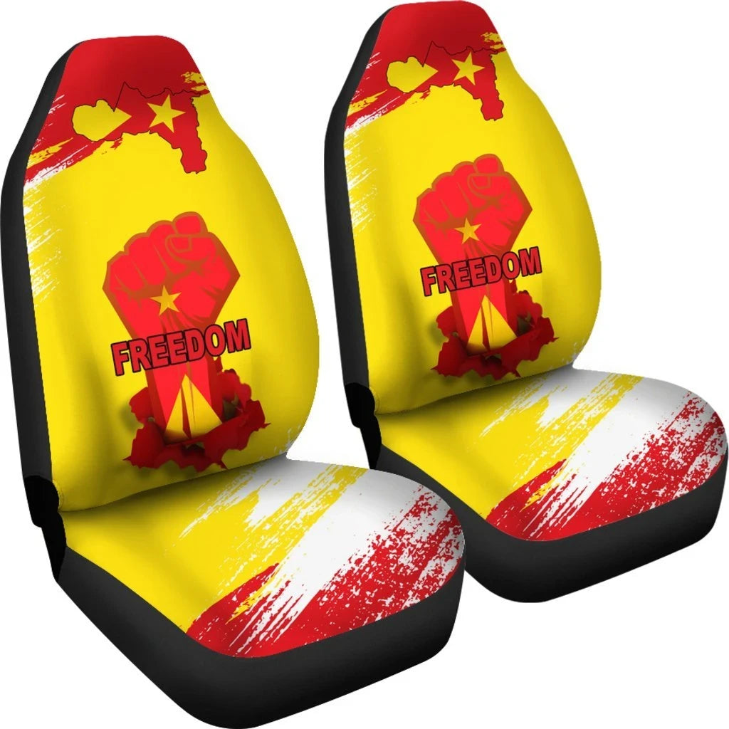 Freedom Tigray Flag And Map Car Seat Covers