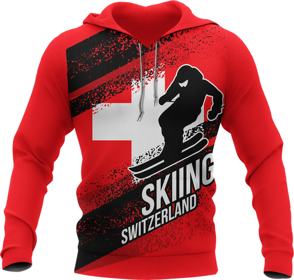 Switzerland Hoodie Switzerland Skiing