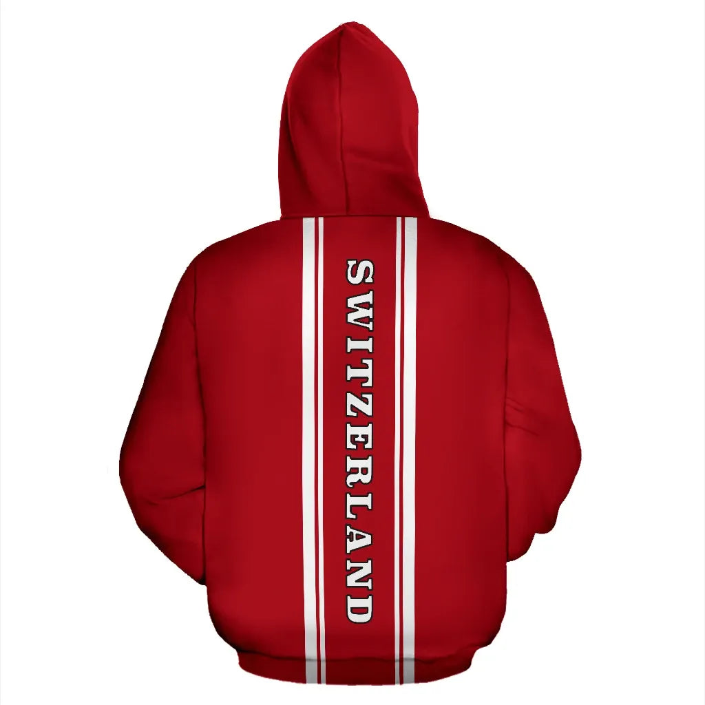 Switzerland Flag Hoodie Warrior Style