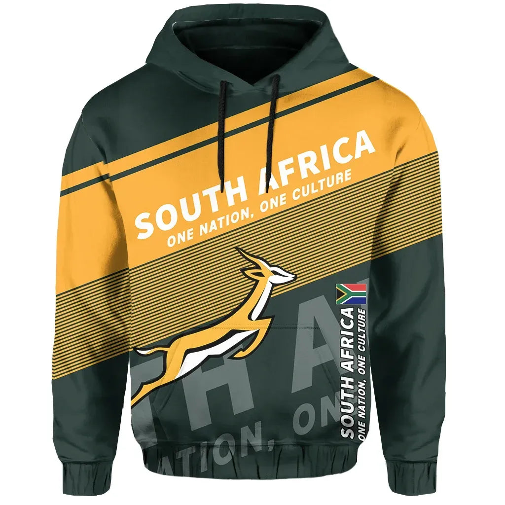 South Africa Hoodie - Flag Motto Hoodie Limited Style