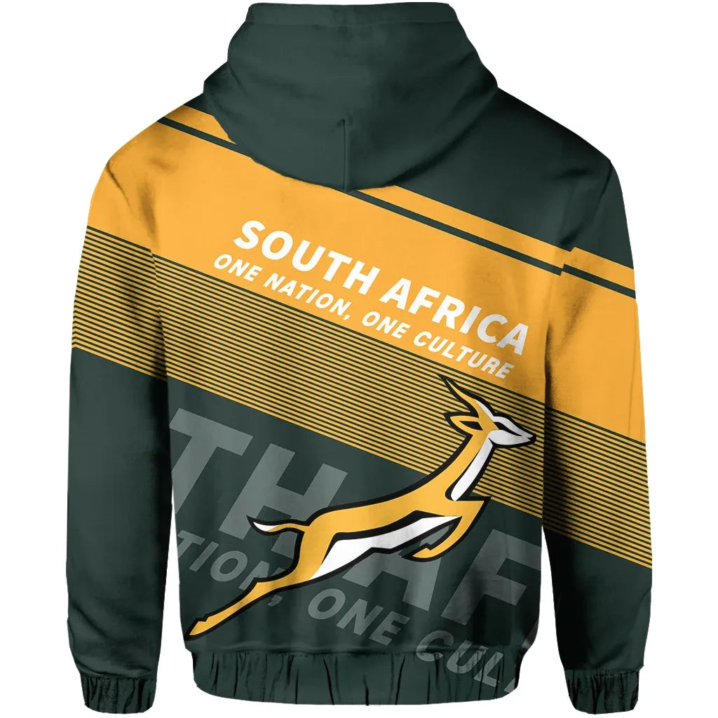 South Africa Hoodie - Flag Motto Hoodie Limited Style