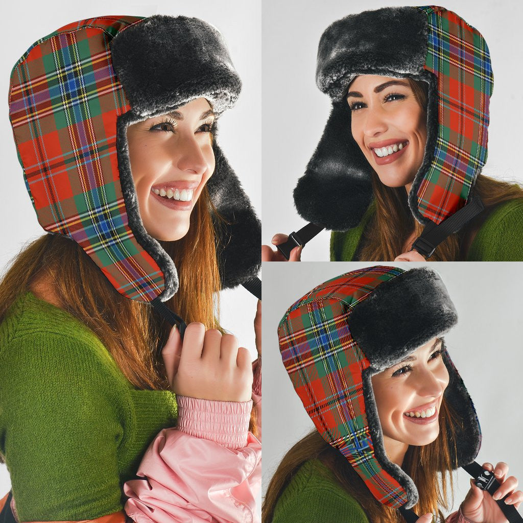 MacLean of Duart Ancient Tartan Plaid Trapper Hat