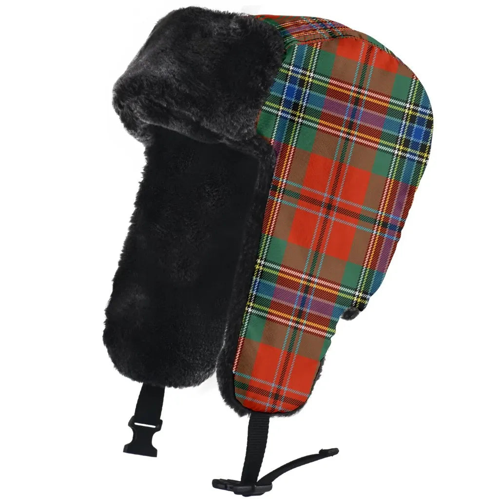 MacLean of Duart Ancient Tartan Plaid Trapper Hat