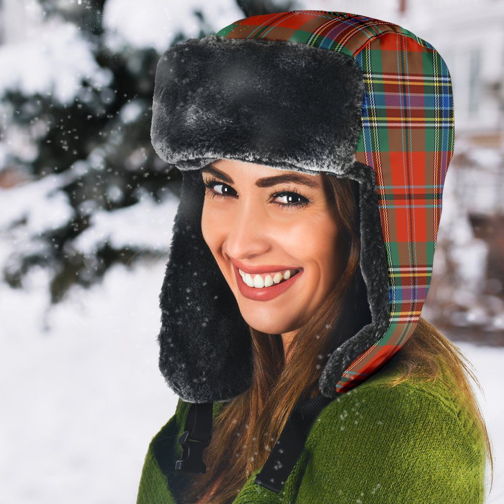 MacLean of Duart Ancient Tartan Plaid Trapper Hat