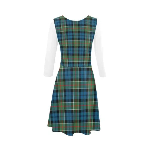 Colquhoun Ancient Tartan Plaid 3/4 Sleeve Sundress