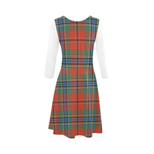 MacLean of Duart Ancient  Tartan Plaid 3/4 Sleeve Sundress