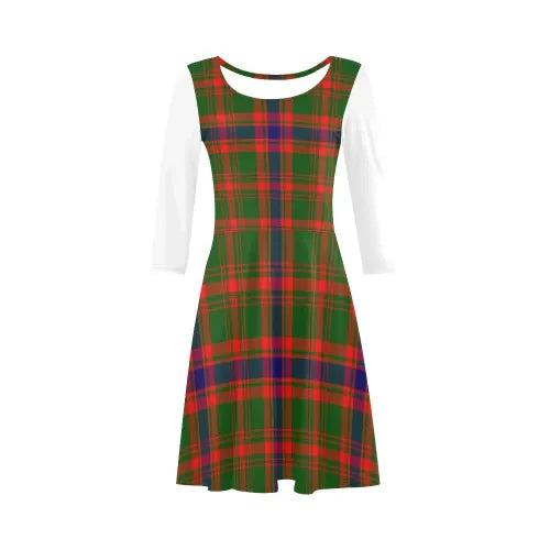 Nithsdale District Tartan Plaid 3/4 Sleeve Sundress