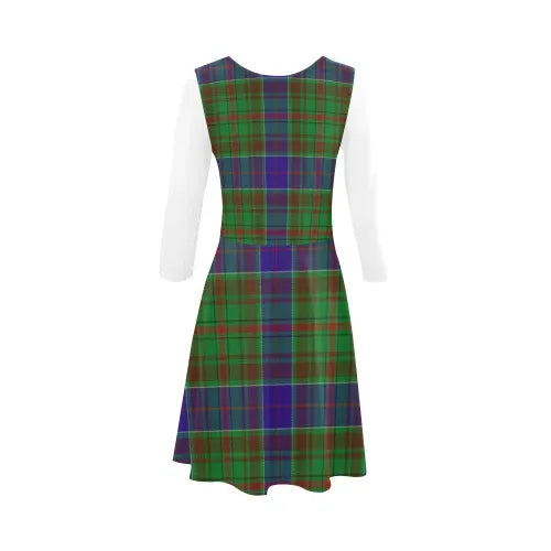 Adam Tartan Plaid 3/4 Sleeve Sundress