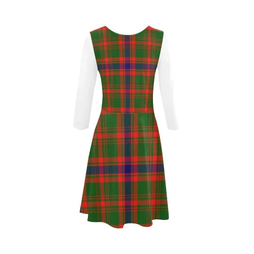 Nithsdale District Tartan Plaid 3/4 Sleeve Sundress