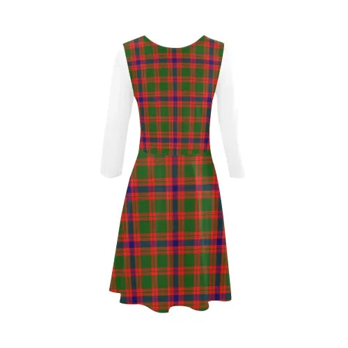 Skene Modern Tartan Plaid 3/4 Sleeve Sundress