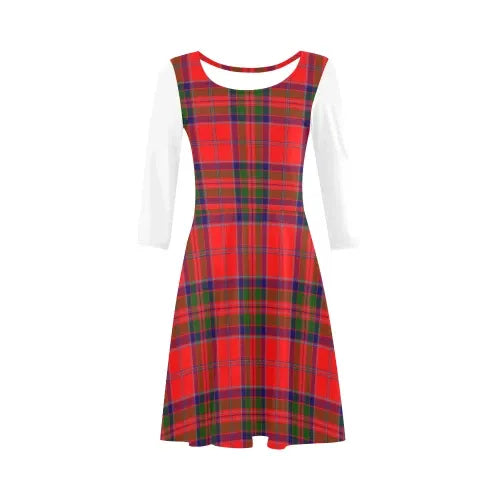 MacGillivray Modern  Tartan Plaid 3/4 Sleeve Sundress