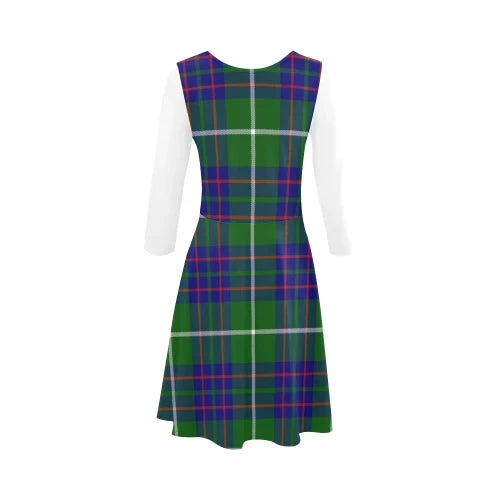 MacIntyre Hunting Modern Tartan Plaid 3/4 Sleeve Sundress