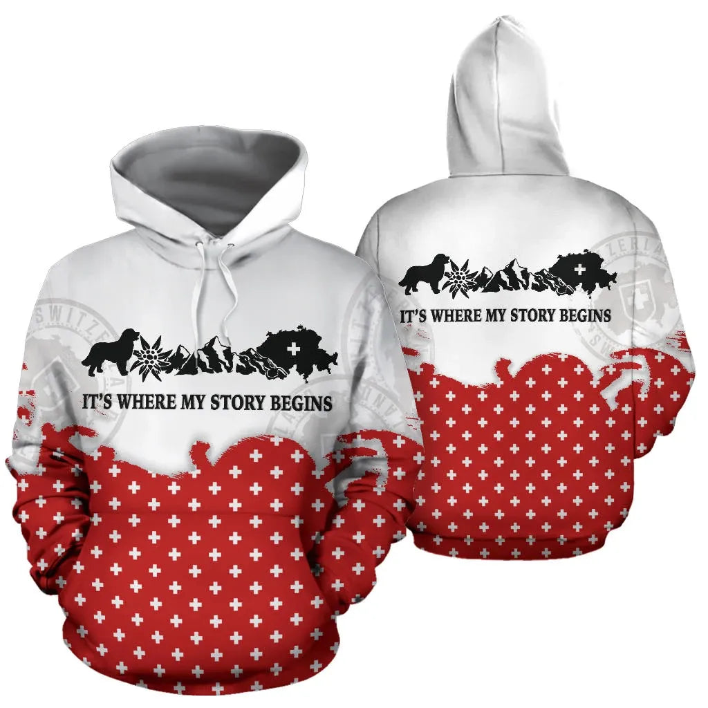 Switzerland Story Begins Hoodie