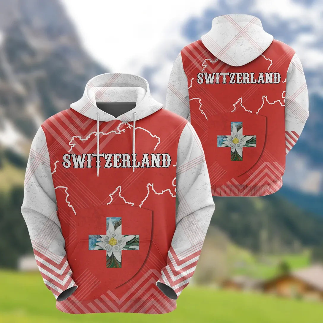 Hoodie Switzerland Mix Edelweiss