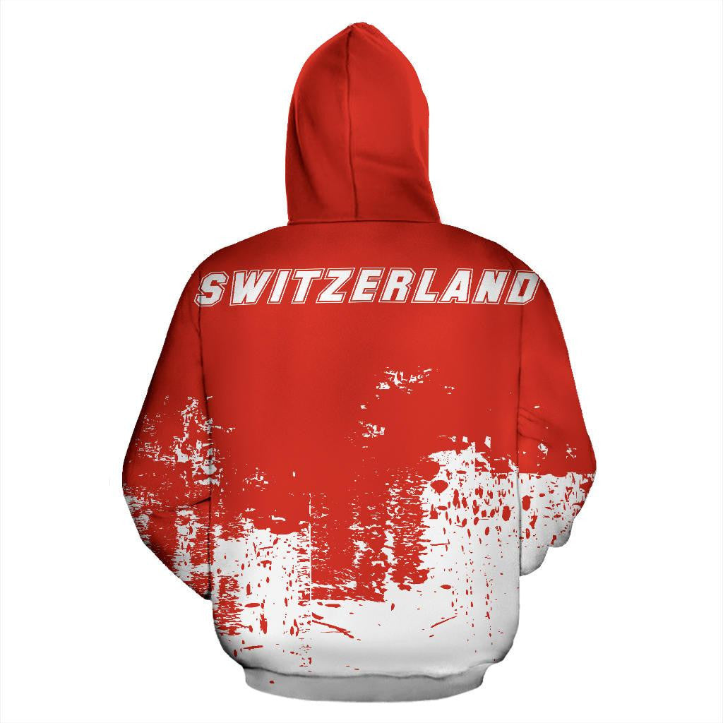 Switzerland All Over Hoodie Smudge Style