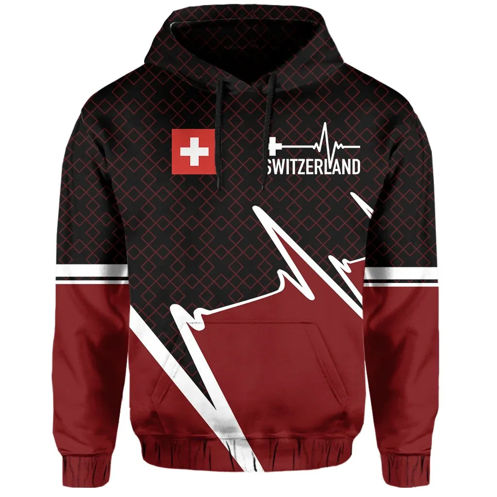 Switzerland Hoodie Switzerland In My Heartbeat