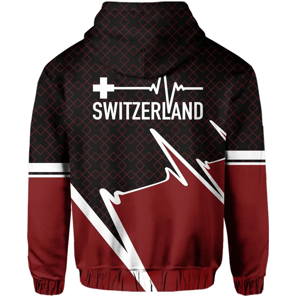 Switzerland Hoodie Switzerland In My Heartbeat