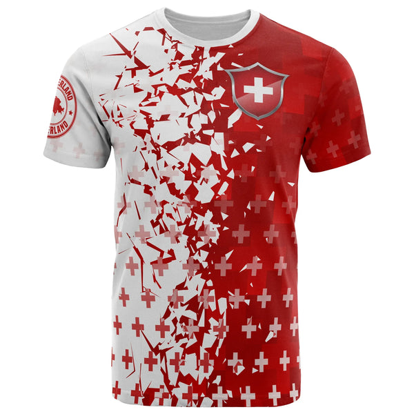 Switzerland T Shirt Swiss Shield