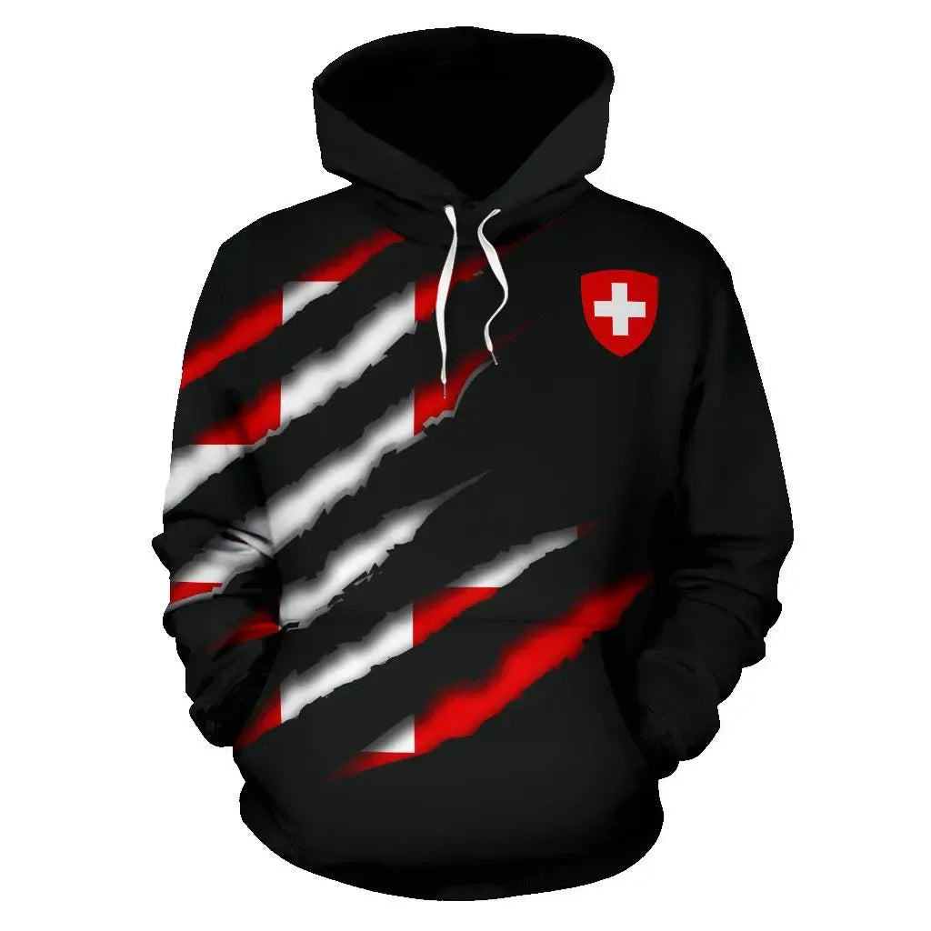 Switzerland Inside Me All Over Hoodie