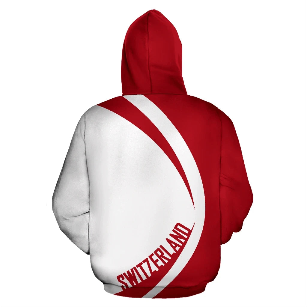 Switzerland Zip Up Hoodie Circle Style