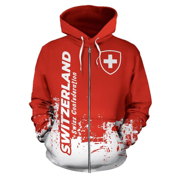 Switzerland Hoodie Smudge Style