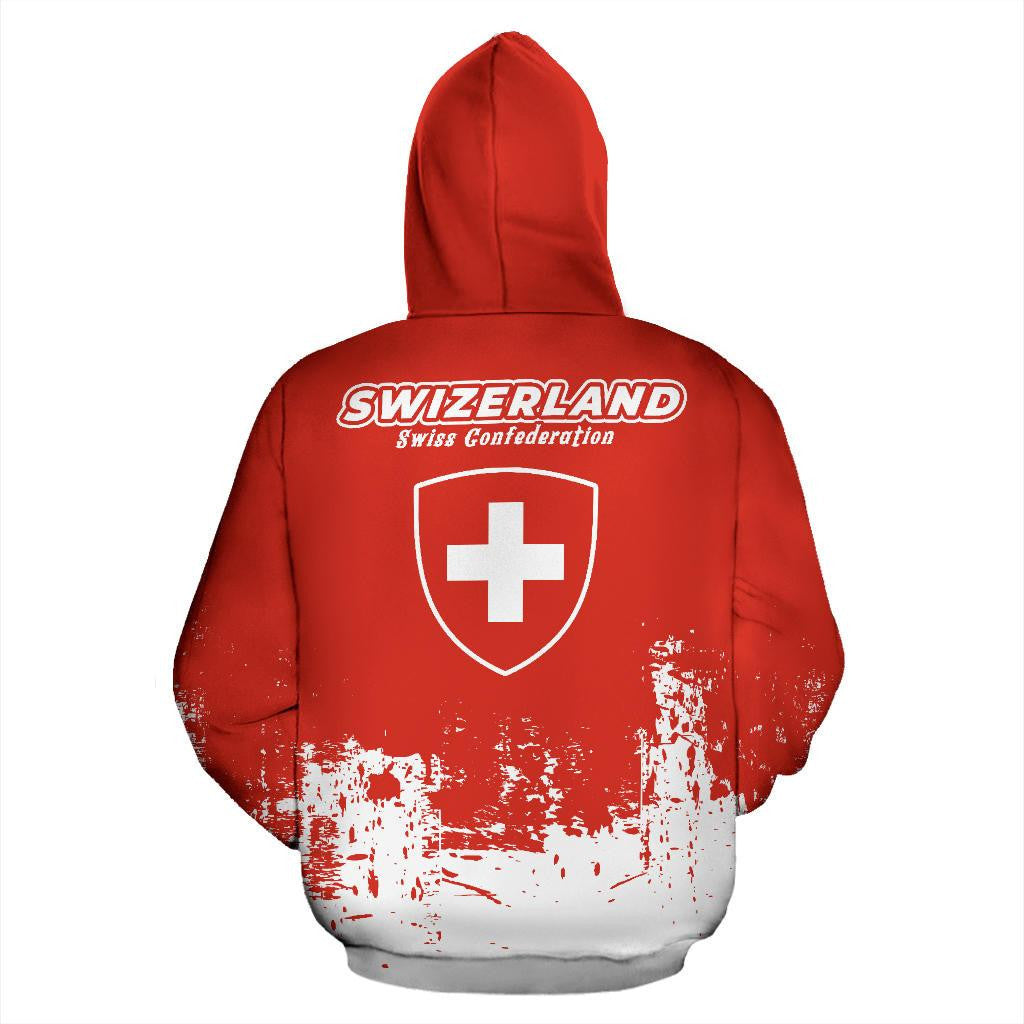 Switzerland Hoodie Smudge Style