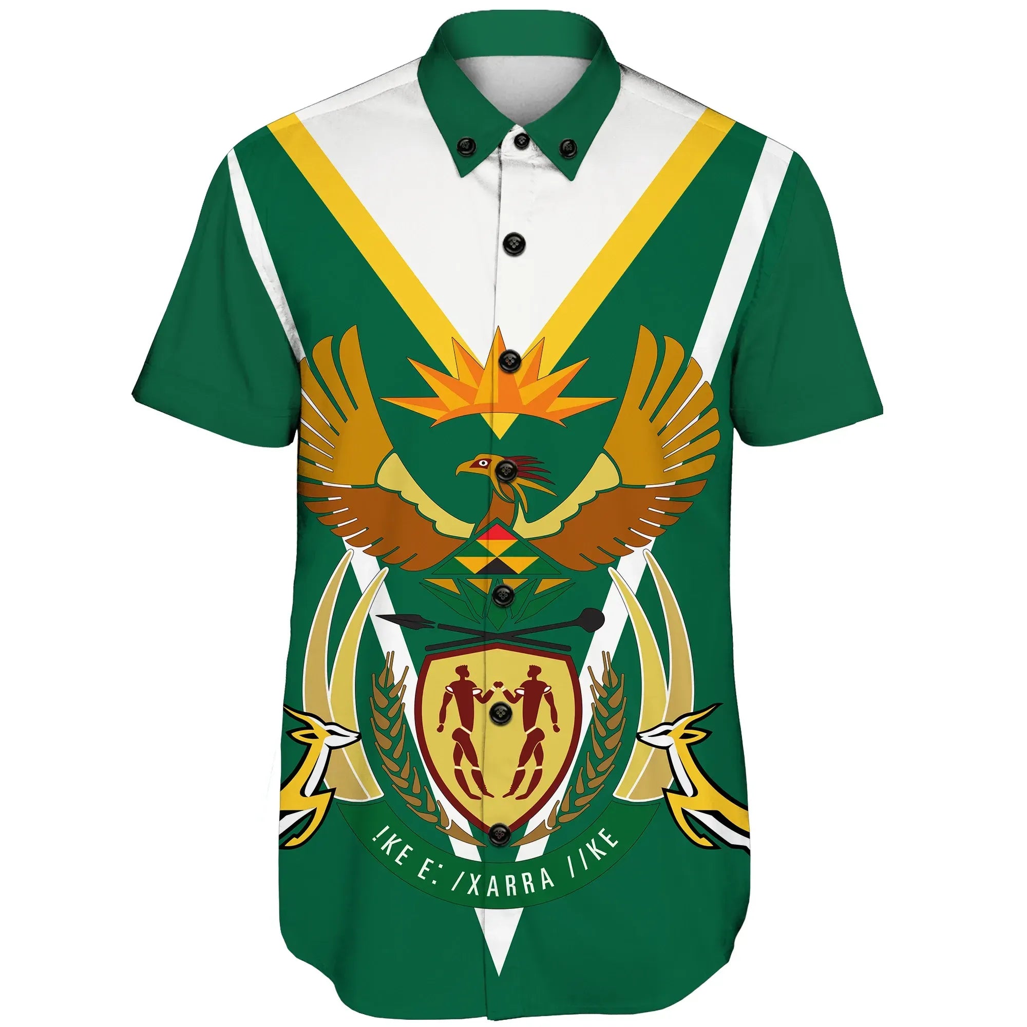 South Africa Short Sleeve Shirt - Coat Of Arms Short Sleeve Shirt