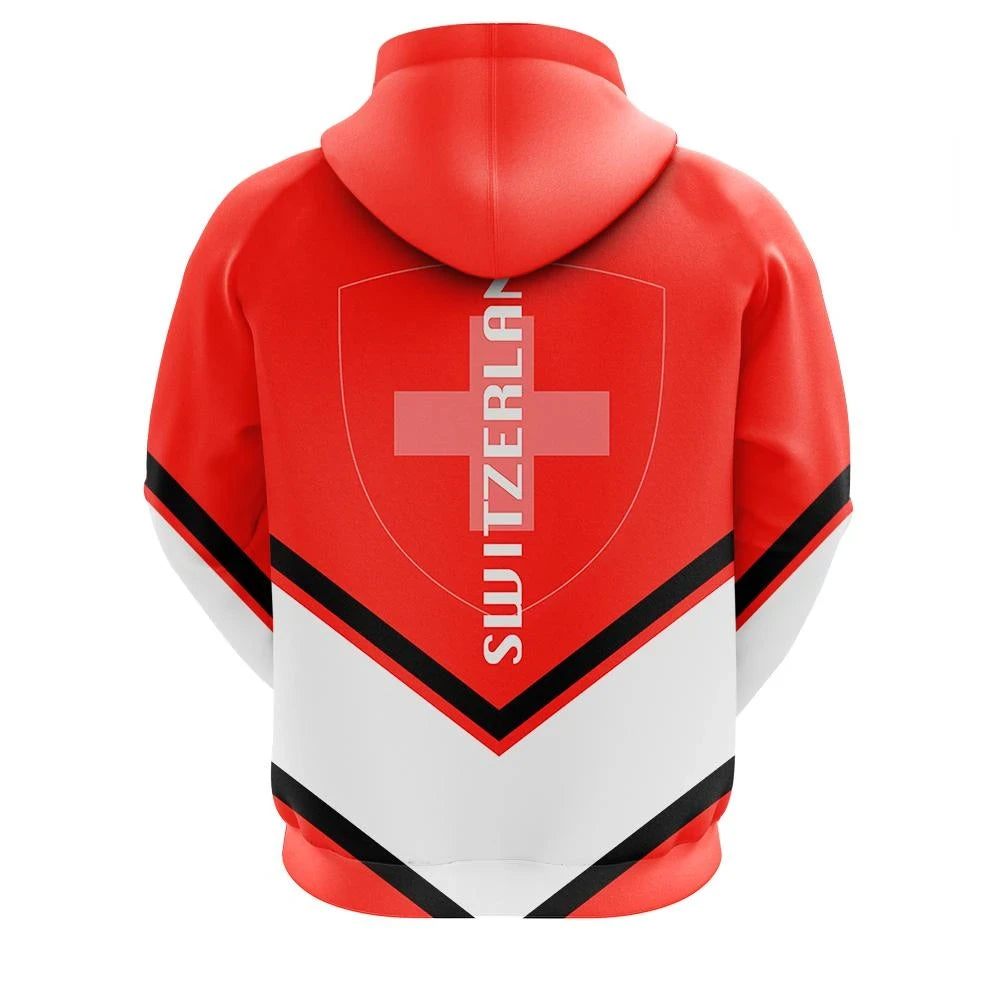 Switzerland Coat Of Arms Zip Hoodie Lucian Style