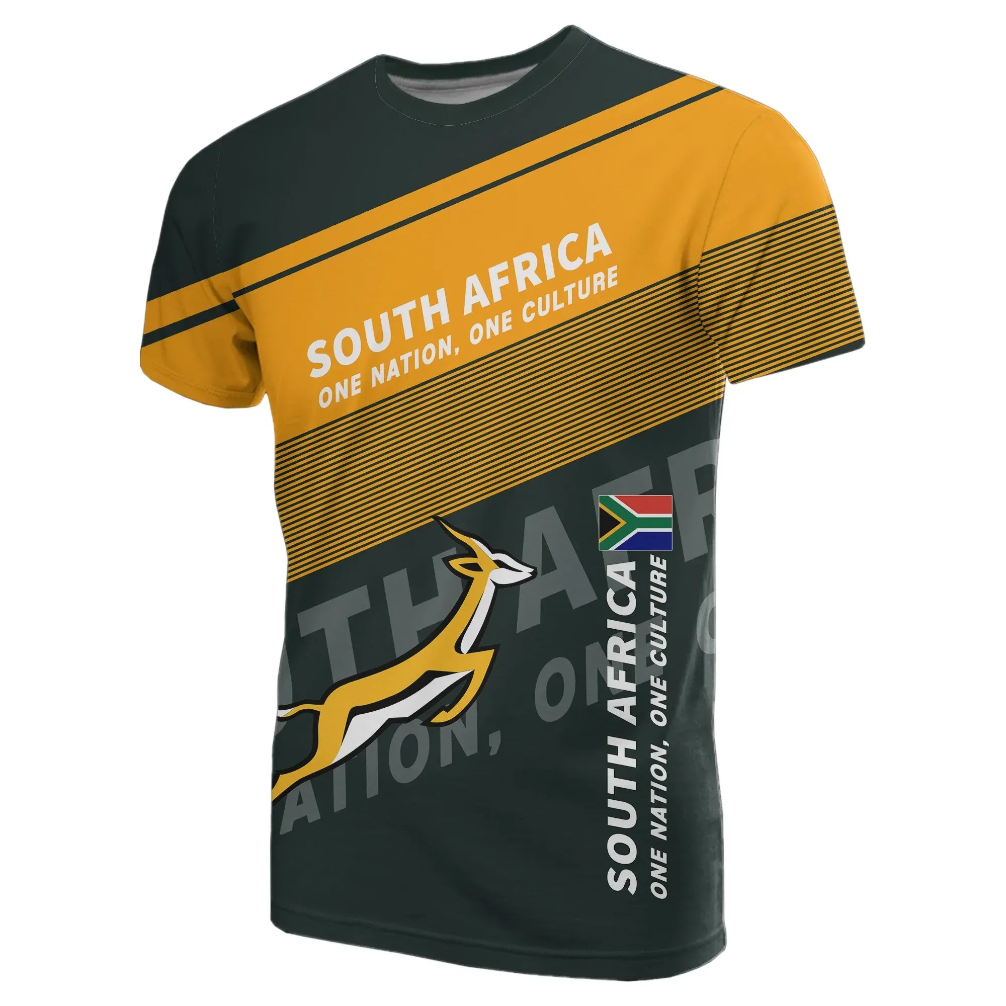 South Africa T-Shirt - Flag Motto T-Shirt Limited Style