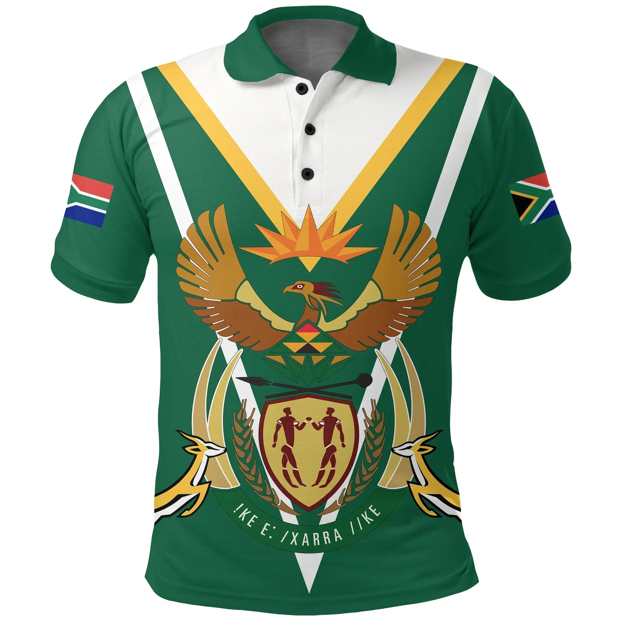 South Africa Polo Shirt Coat Of Arms A15