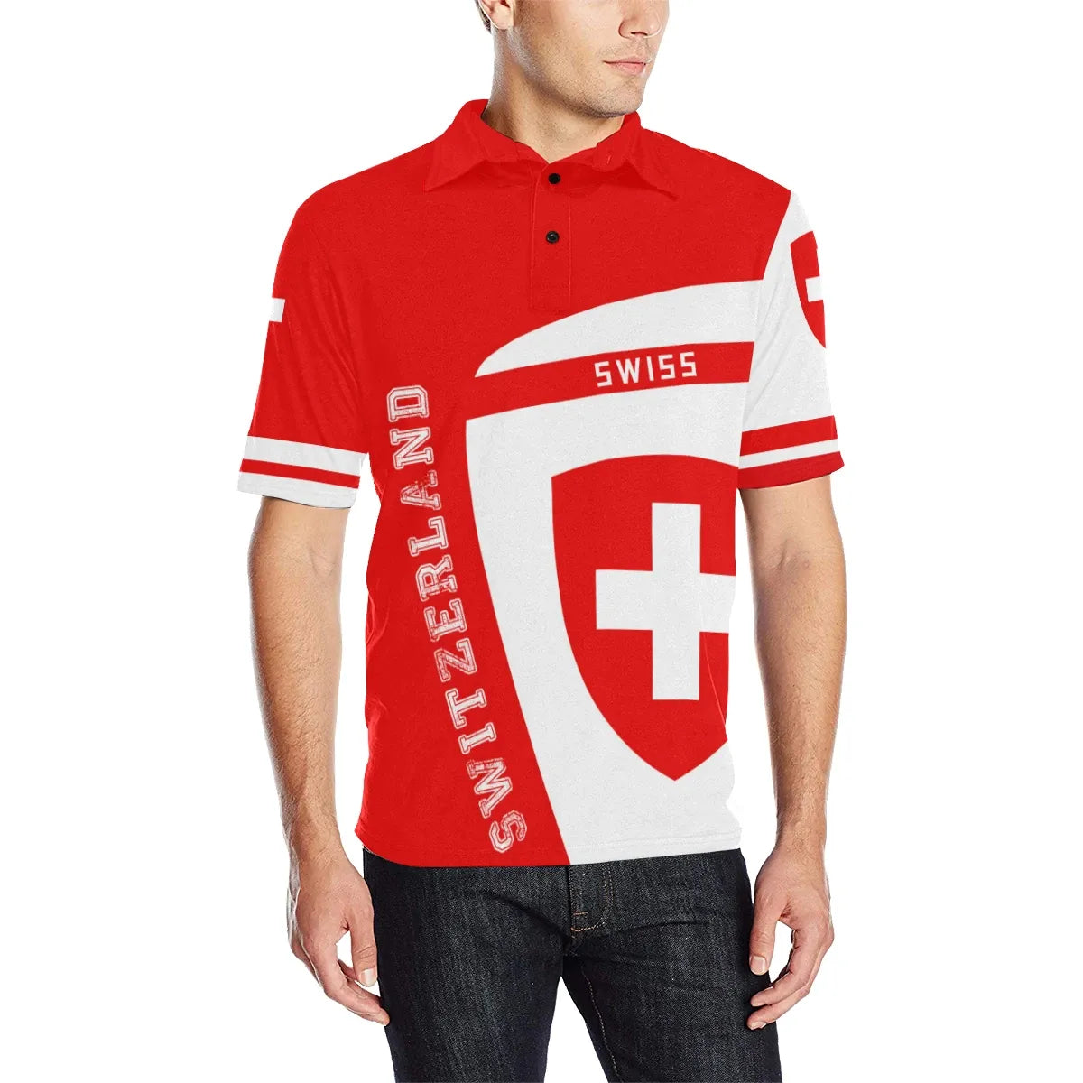 Switzerland Sport Polo Shirt Premium Style