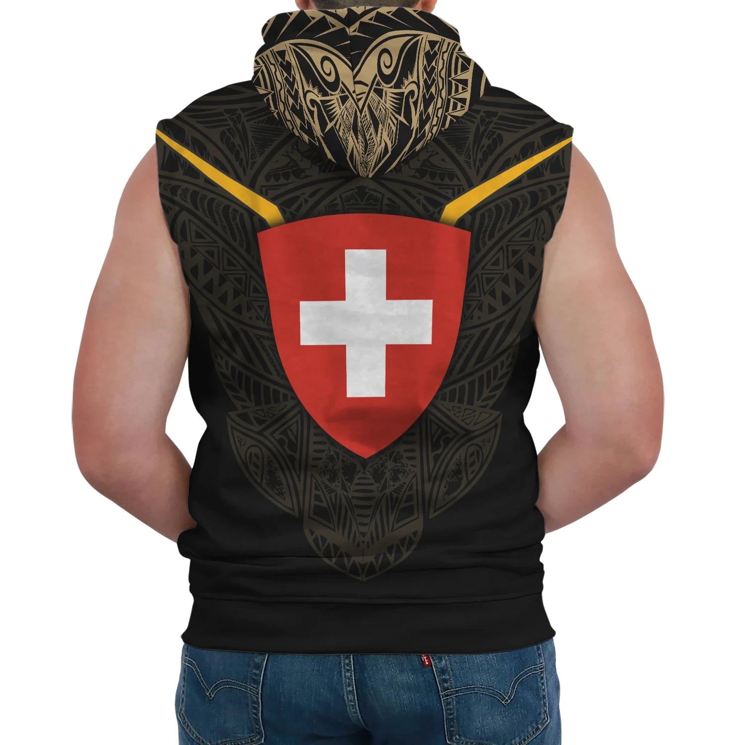 Switzerland Sleeveless Hoodie