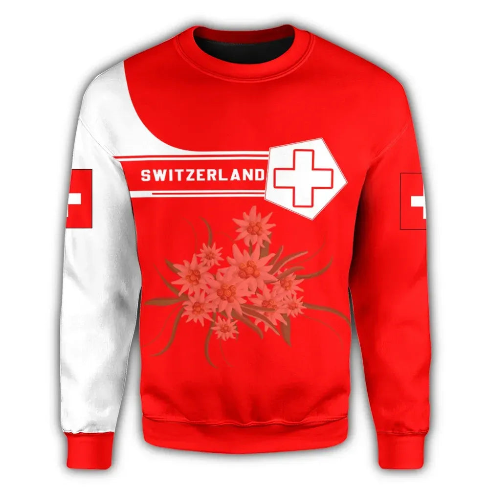 Switzerland Coat Of Arms Sweatshirt Simple Style