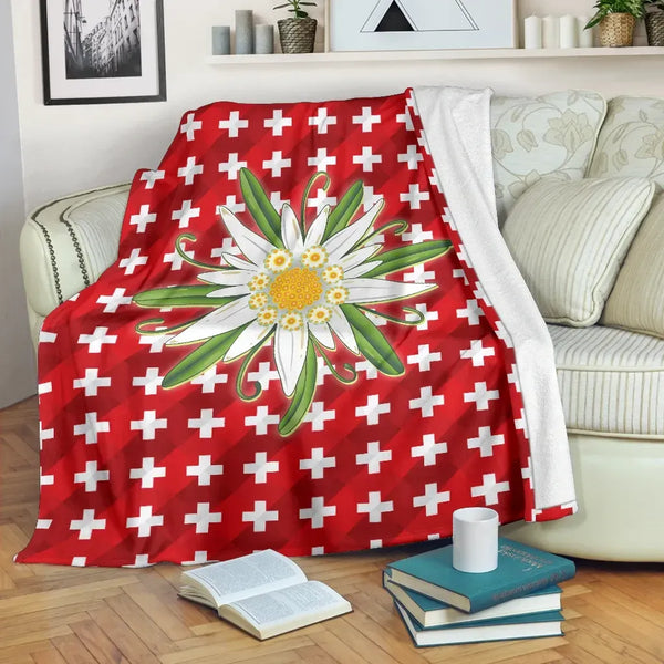 Switzerland Edelweiss Premium Blanket