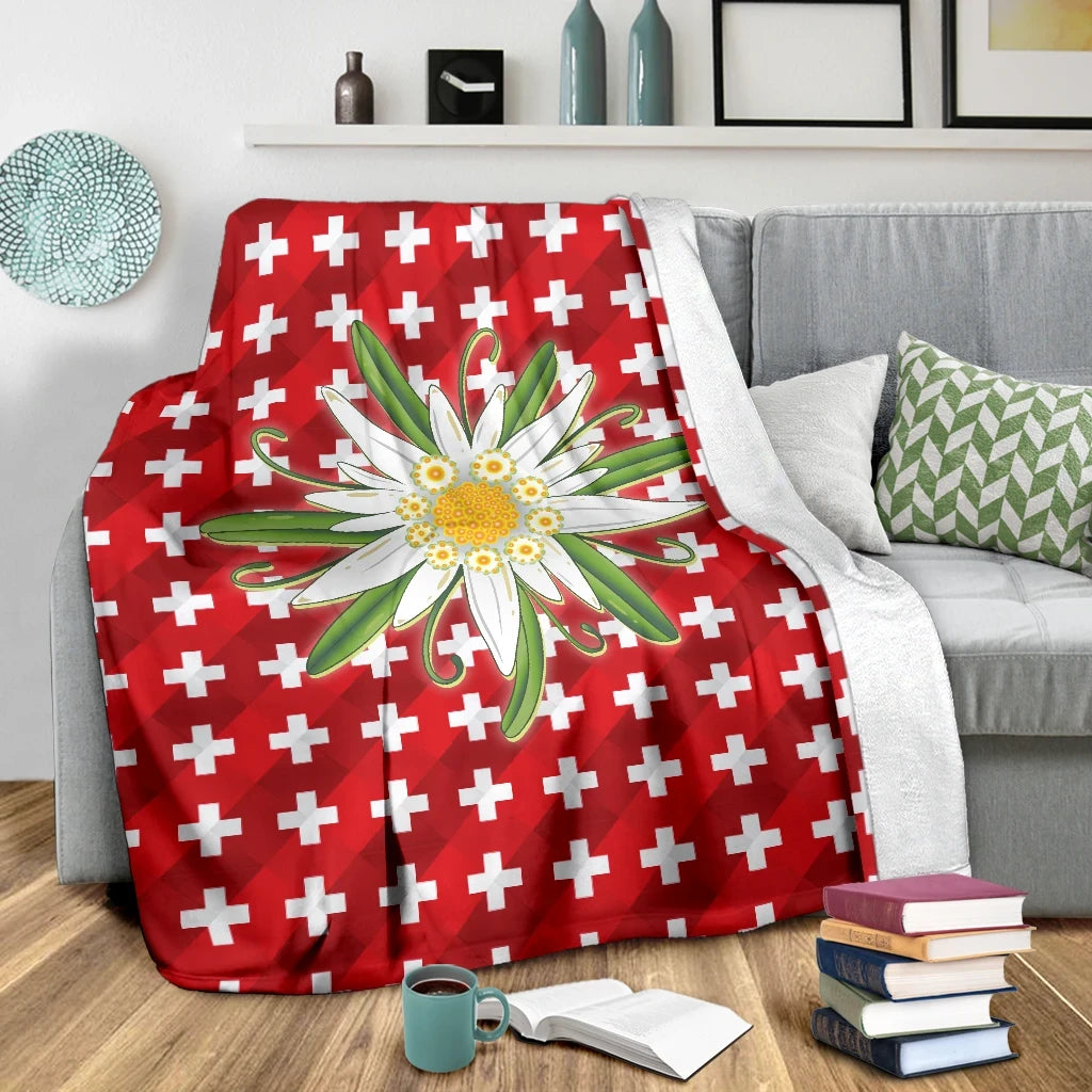 Switzerland Edelweiss Premium Blanket