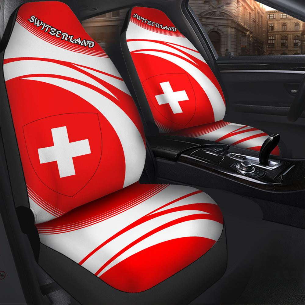 Switzerland Coat Of Arms Car Seat Cover Cricket