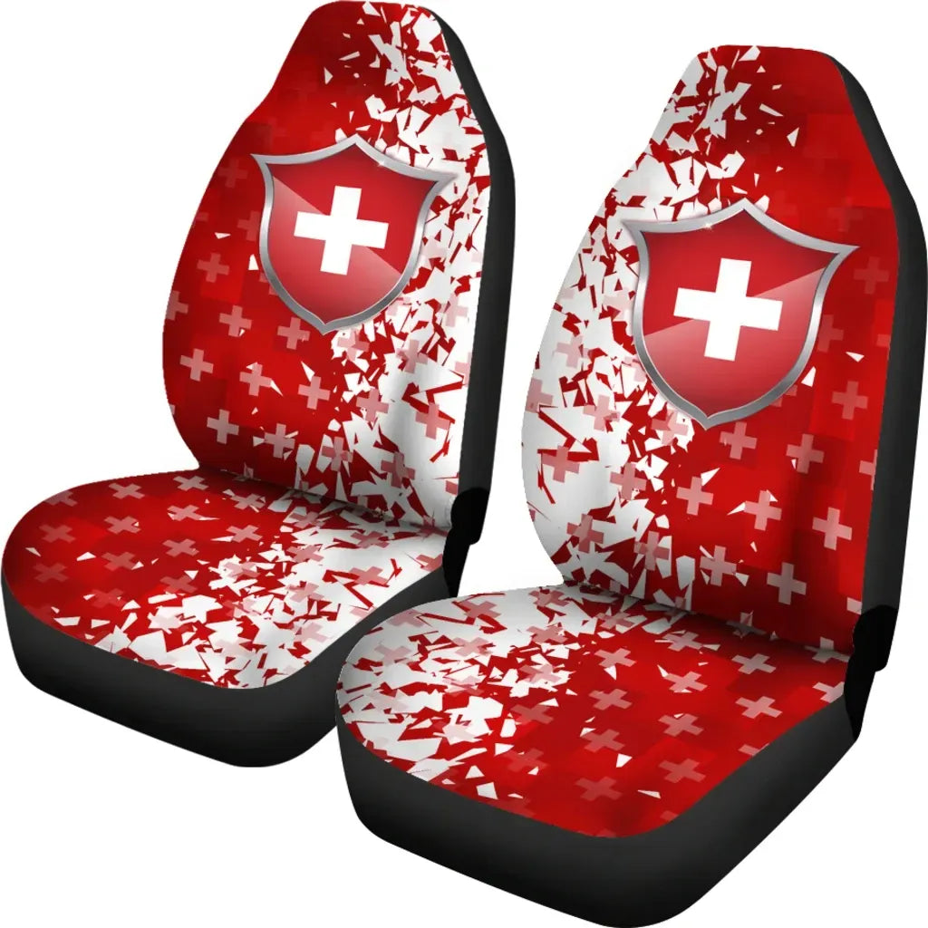 Switzerland Car Seat Covers Swiss Shield