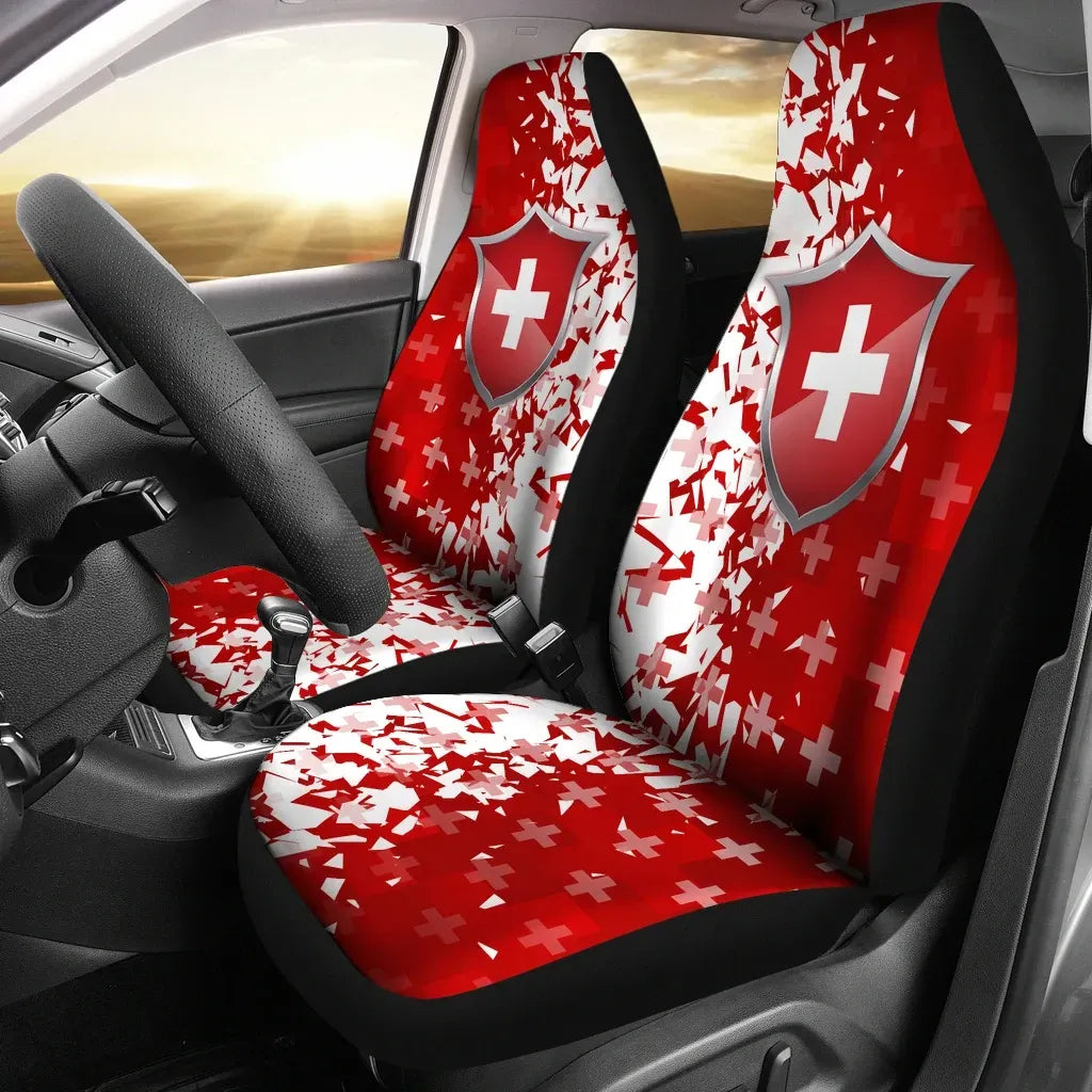 Switzerland Car Seat Covers Swiss Shield