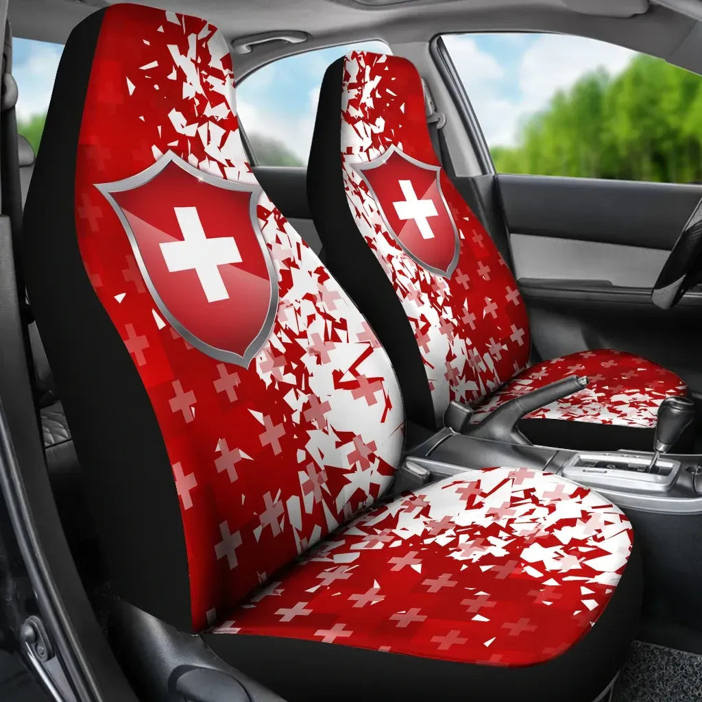 Switzerland Car Seat Covers Swiss Shield